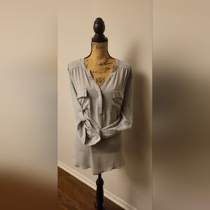 Gray Sheer Blouse